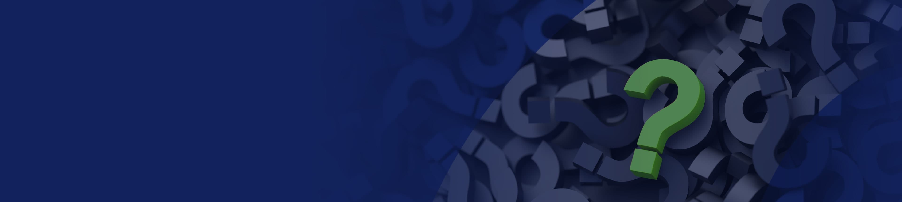 Pile of question marks